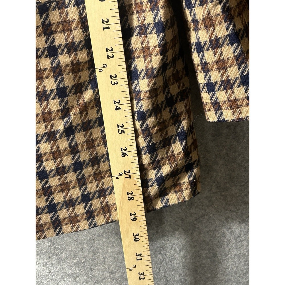 Vintage Pendleton Women's Houndstooth Blazer Jacket 100% Virgin Wool USA 80s 90s - Picture 4 of 13